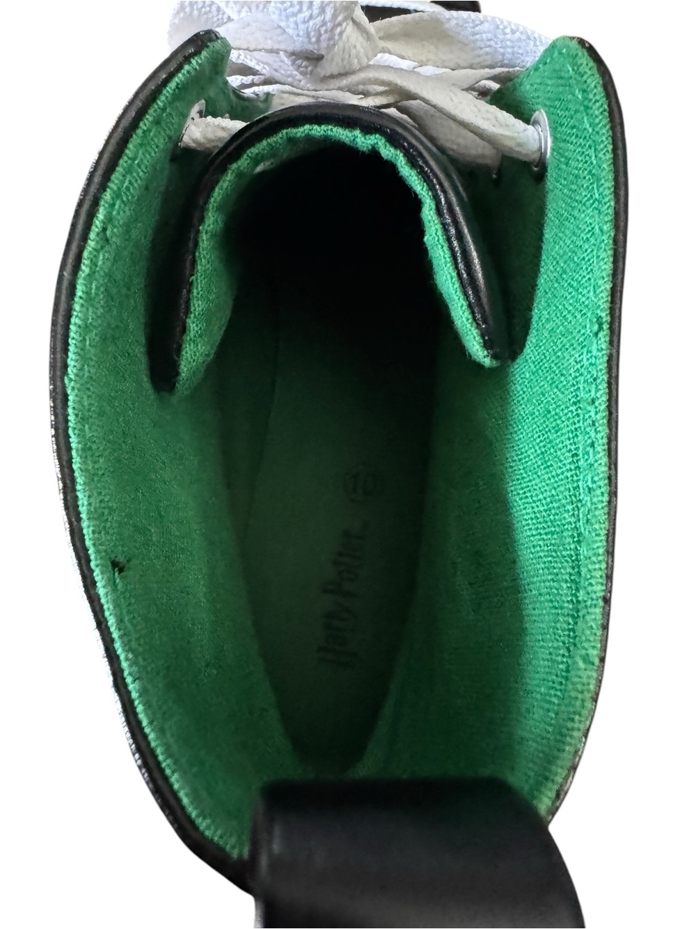 Harry Potter Slytherin High Top Sneakers Green Plaid Women’s 10 Hogwarts - Picture 8 of 11